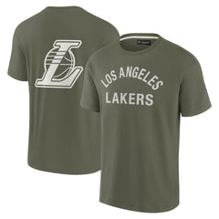 Los Angeles Lakers Unisex Elements Super Soft Short Sleeve T-Shirt Olive