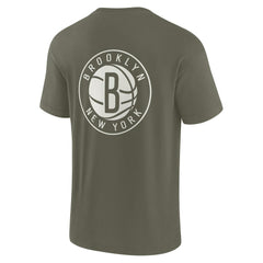 Brooklyn Nets Unisex Elements Super Soft Short Sleeve T-Shirt Olive