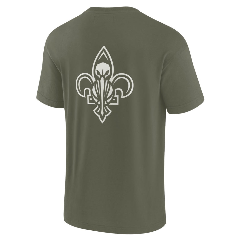 New Orleans Pelicans Unisex Elements Super Soft Short Sleeve T-Shirt Olive