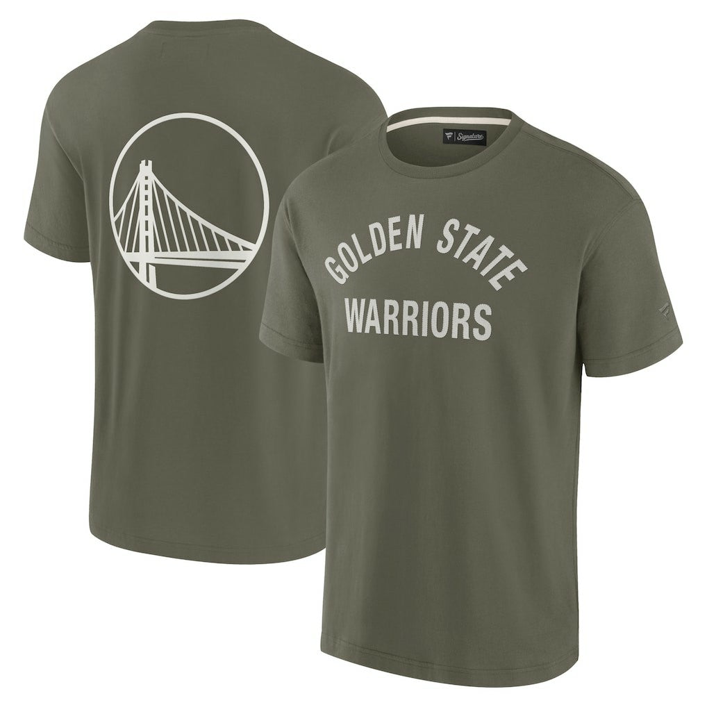 Golden State Warriors Unisex Elements Super Soft Short Sleeve T-Shirt Olive