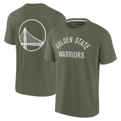 Golden State Warriors Unisex Elements Super Soft Short Sleeve T-Shirt Olive