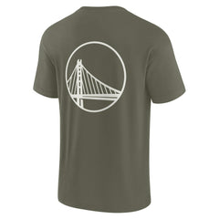 Golden State Warriors Unisex Elements Super Soft Short Sleeve T-Shirt Olive
