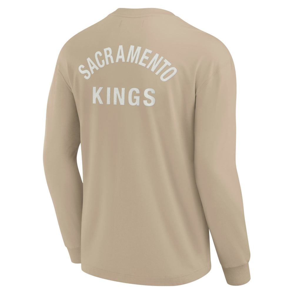 Sacramento Kings Unisex Elements Super Soft Long Sleeve T-Shirt Khaki