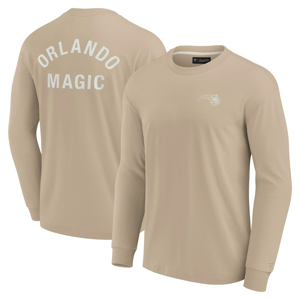 Orlando Magic Unisex Elements Super Soft Long Sleeve T-Shirt Khaki