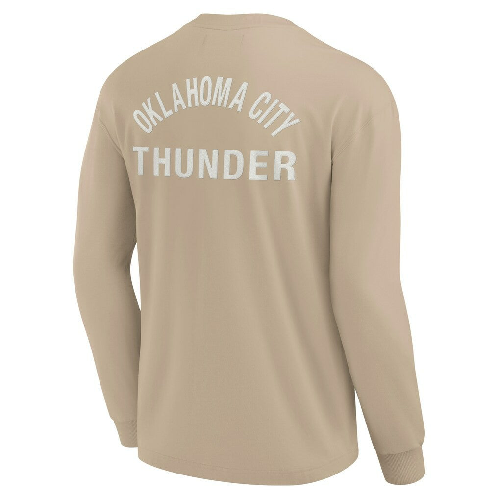 Oklahoma City Thunder Unisex Elements Super Soft Long Sleeve T-Shirt Khaki