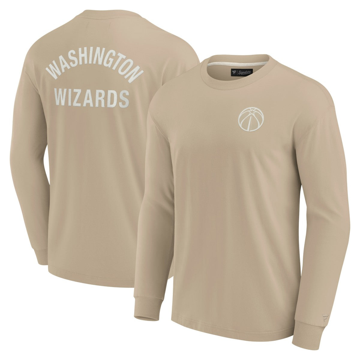 Washington Wizards Unisex Elements Super Soft Long Sleeve T-Shirt Khaki