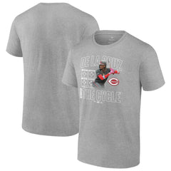 Elly De La Cruz Cincinnati Reds Cycle T-Shirt - Heather Gray T-shirts
