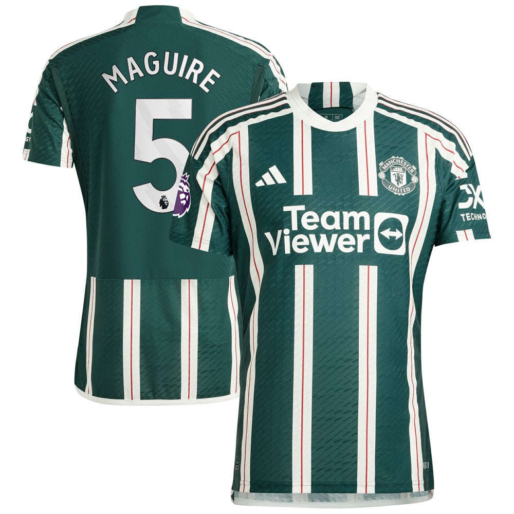 Harry Maguire Manchester United 2023/24 Away Player Jersey Green shop