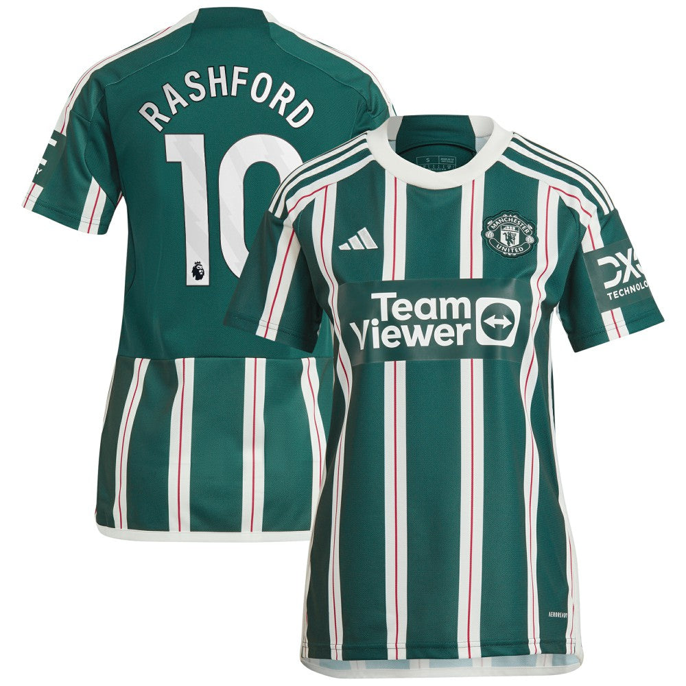 Marcus Rashford Manchester United Women's 2023/24 Away Replica Player Jersey Green