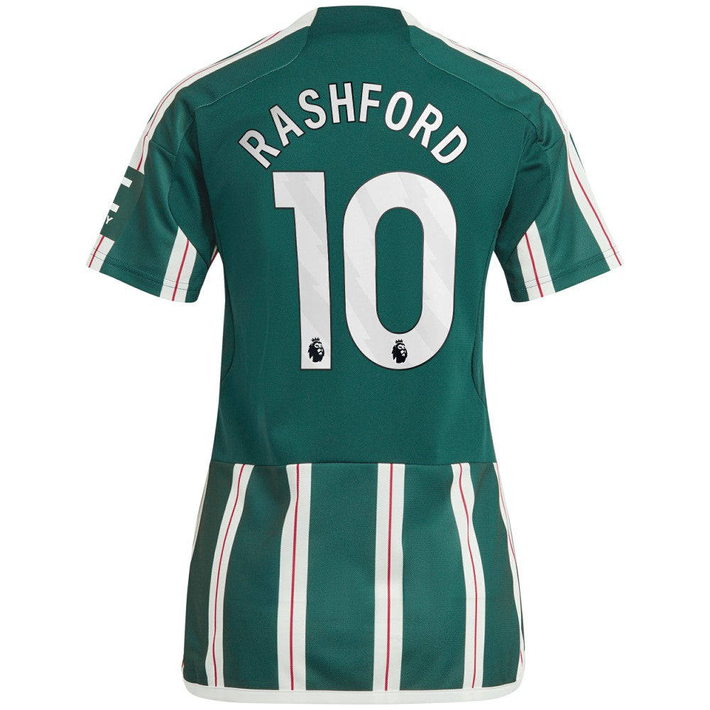 Marcus Rashford Manchester United Women's 2023/24 Away Replica Player Jersey Green