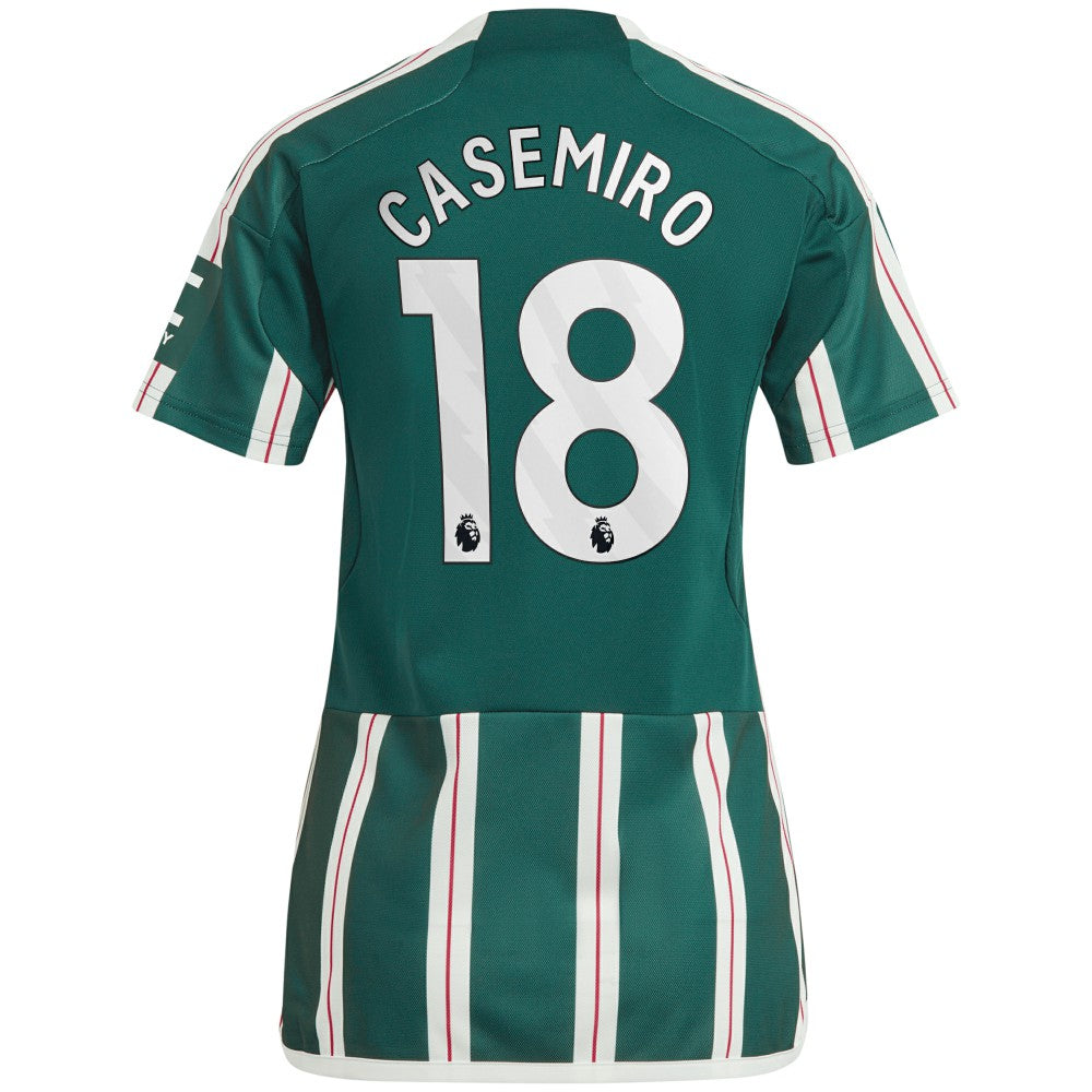 Casemiro Manchester United Women's 2023/24 Away Replica Player Jersey Green