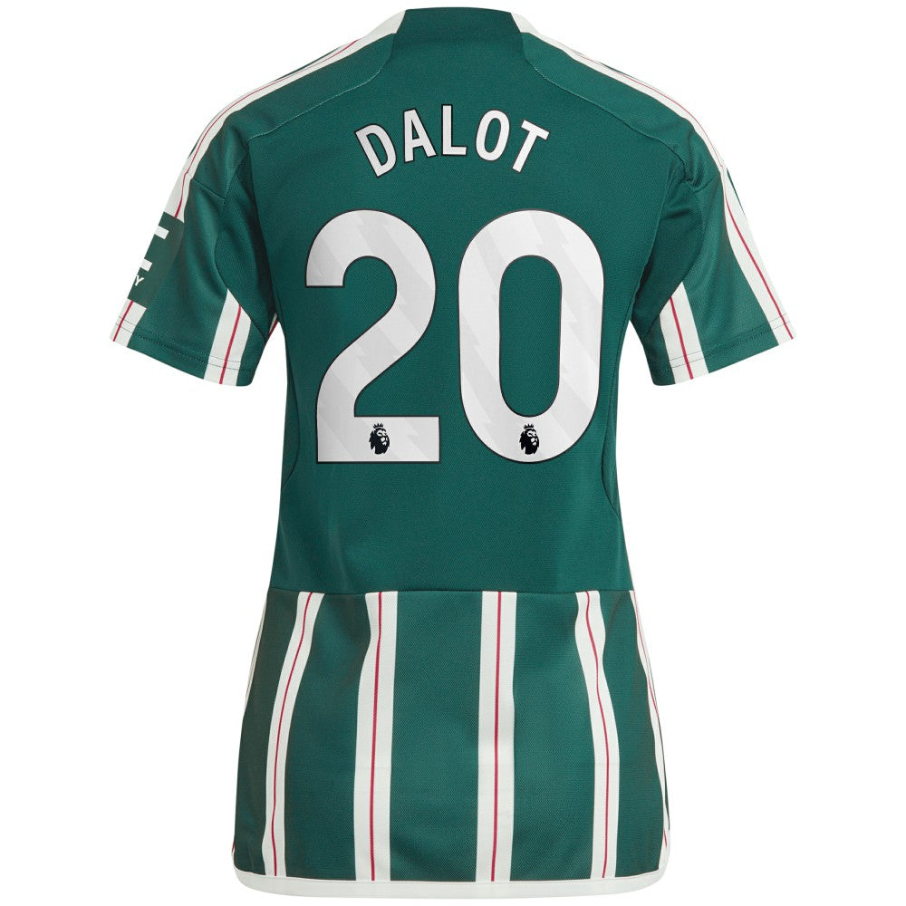 Diogo Dalot Manchester United Women's 2023/24 Away Replica Player Jersey Green