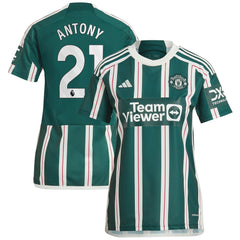 Antony Manchester United Women's 2023/24 Away Replica Player Jersey Green sale