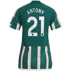 Antony Manchester United Women's 2023/24 Away Replica Player Jersey Green sale