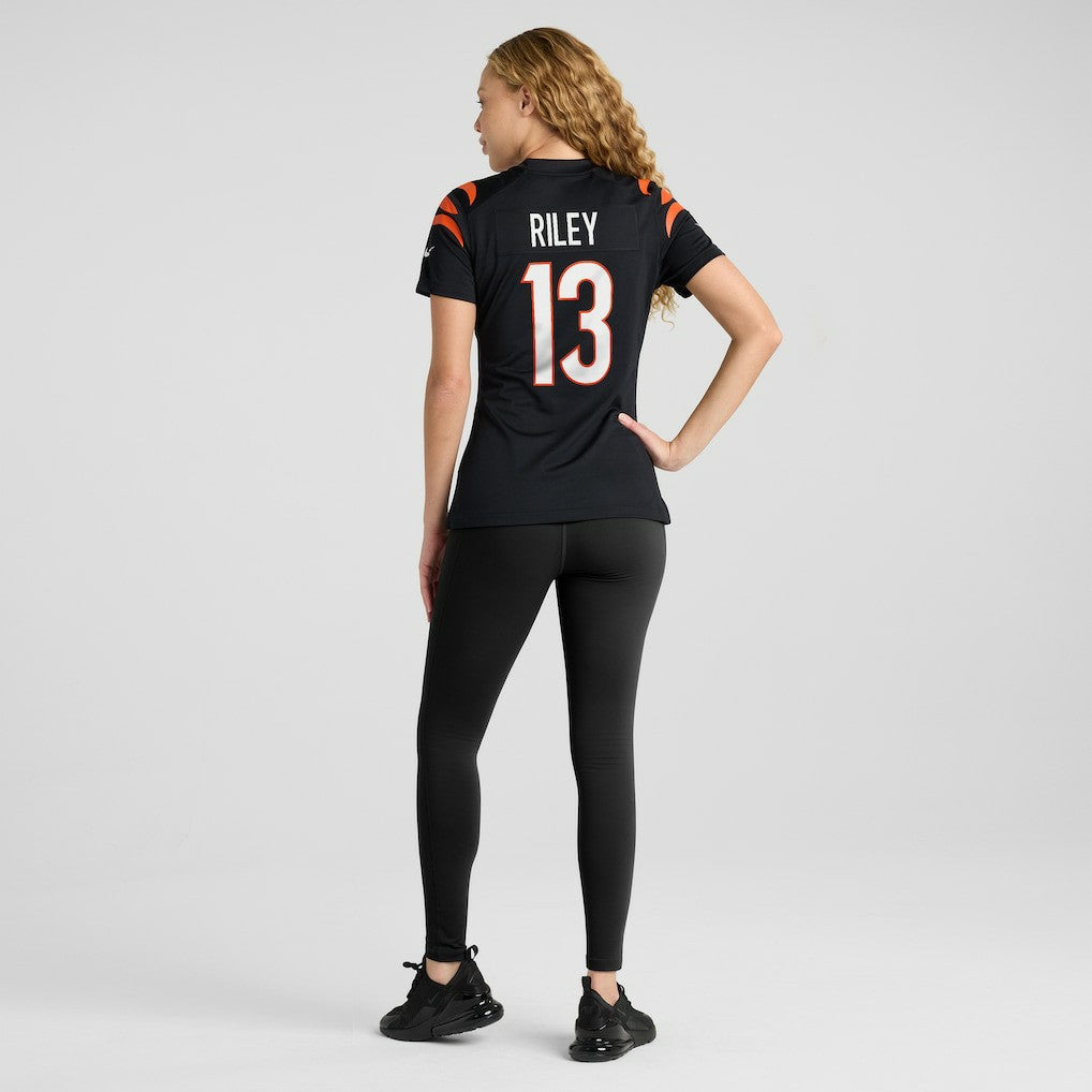 Ken Riley Cincinnati Bengals Women's Retired Player Game Jersey Black