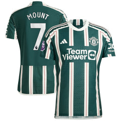 Mason Mount Manchester United 2023/24 Away Player Jersey Green