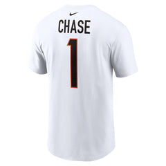 Ja'Marr Chase Cincinnati Bengals Player Name & Number T-Shirt White