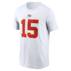 Patrick Mahomes Kansas City Chiefs Player Name & Number T-Shirt White