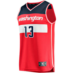 Jordan Poole Washington Wizards Fast Break Player Jersey Icon Edition Red