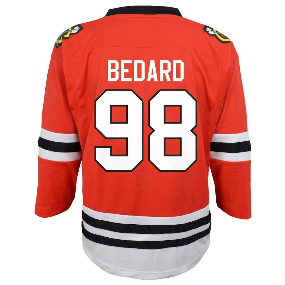 NHL Connor Bedard Chicago Blackhawks Youth Home Replica Player Jersey - Red