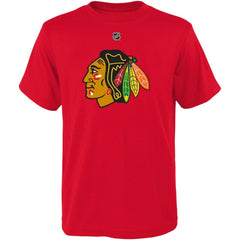 NHL Connor Bedard Chicago Blackhawks Preschool Authentic Stack Name & Number T-Shirt - Red