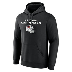 Arizona Cardinals Personalized Name & Number Team Wordmark Pullover Hoodie Black