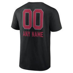 Arizona Cardinals Personalized Name & Number Team Wordmark T-Shirt Black