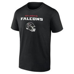 Atlanta Falcons Personalized Name & Number Team Wordmark T-Shirt Black