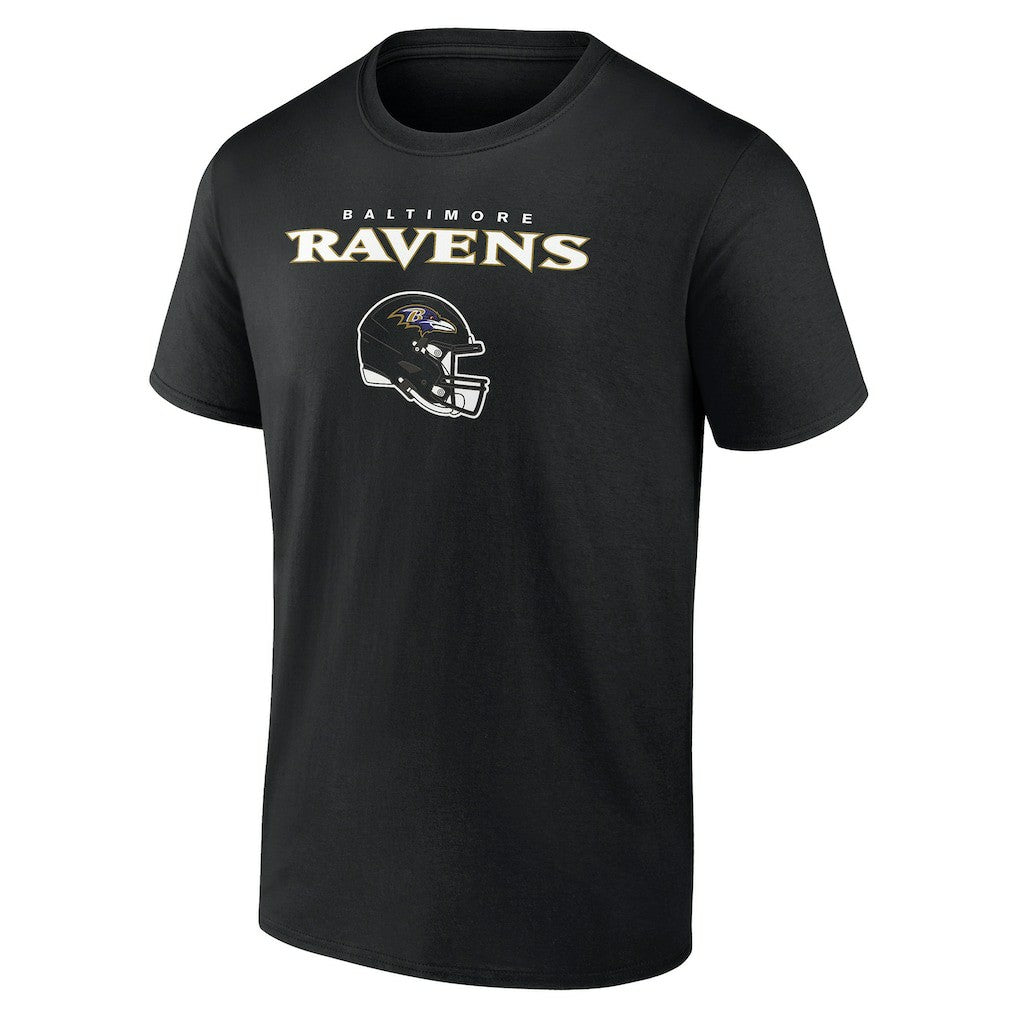 Baltimore Ravens Personalized Name & Number Team Wordmark T-Shirt Black