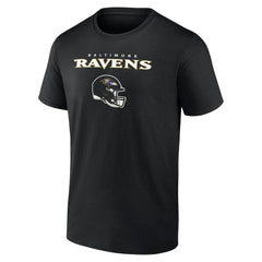Baltimore Ravens Personalized Name & Number Team Wordmark T-Shirt Black