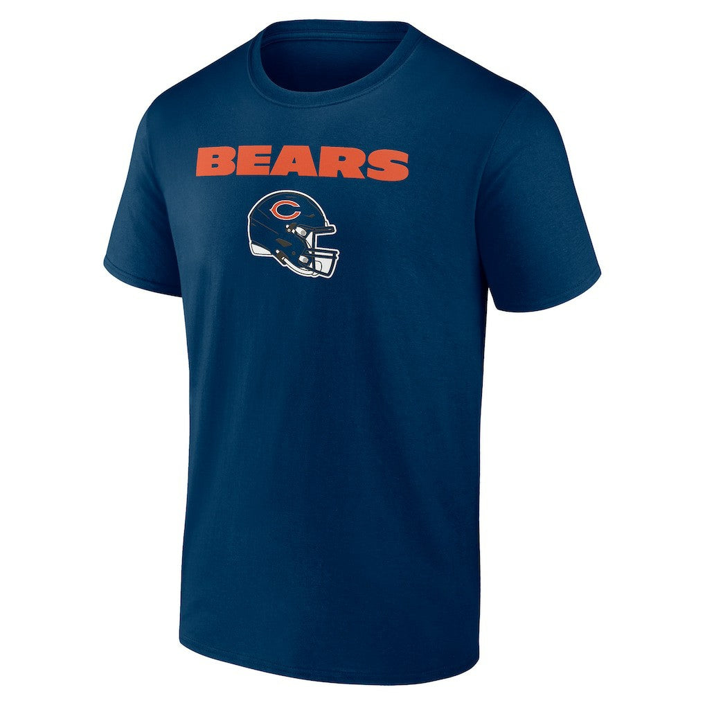Chicago Bears Personalized Name & Number Team Wordmark T-Shirt Navy