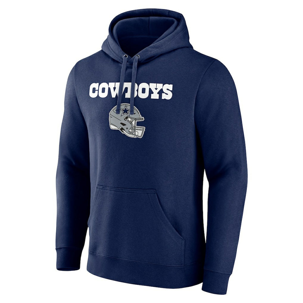 Dallas Cowboys Personalized Name & Number Team Wordmark Pullover Hoodie Navy