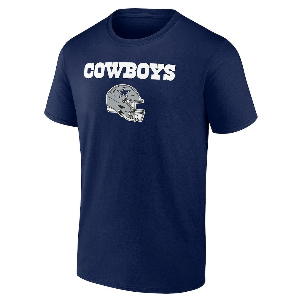 Dallas Cowboys Personalized Name & Number Team Wordmark T-Shirt Navy