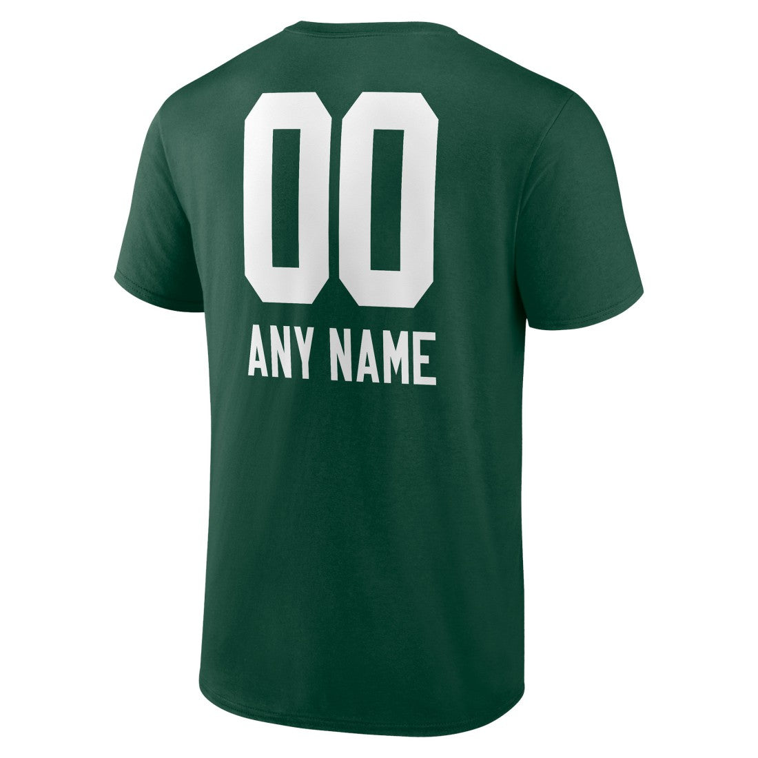 Green Bay Packers Personalized Name & Number Team Wordmark T-Shirt Green