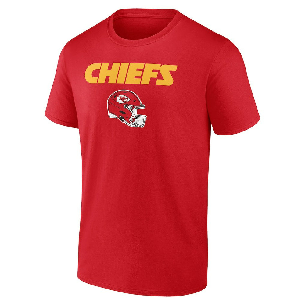 Kansas City Chiefs Personalized Name & Number Team Wordmark T-Shirt Red