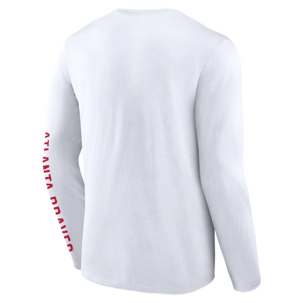 Atlanta Braves Fanatics Press Box Long Sleeve T-Shirt - White T-shirts