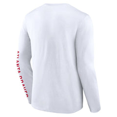 Atlanta Braves Fanatics Press Box Long Sleeve T-Shirt - White T-shirts
