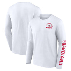 Cleveland Guardians Fanatics Press Box Long Sleeve T-Shirt - White T-shirts