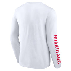 Cleveland Guardians Fanatics Press Box Long Sleeve T-Shirt - White T-shirts