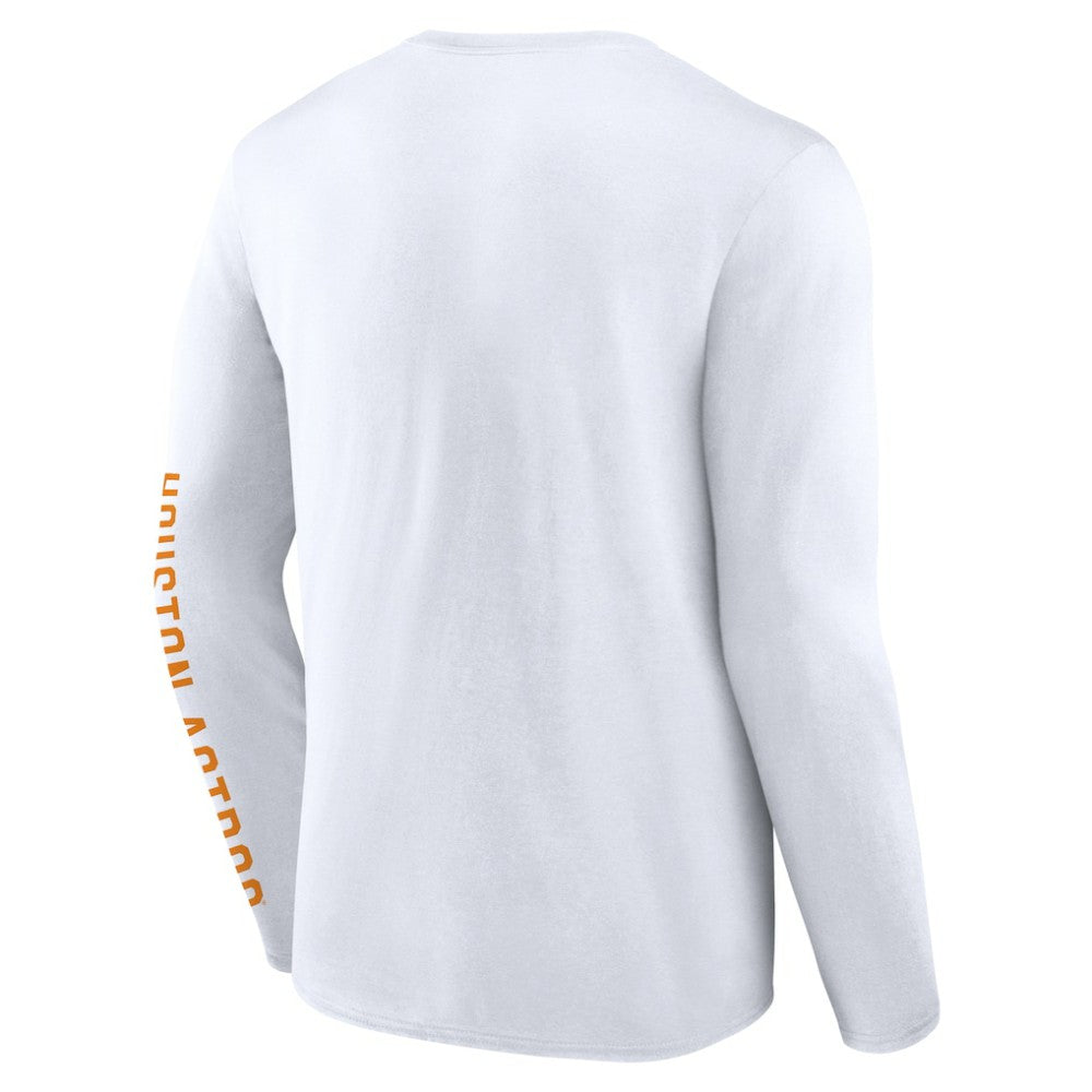 Houston Astros Fanatics Press Box Long Sleeve T-Shirt - White T-shirts