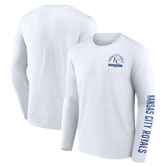 Kansas City Royals Fanatics Press Box Long Sleeve T-Shirt - White T-shirts