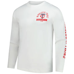 Minnesota Twins Fanatics Press Box Long Sleeve T-Shirt - White T-shirts