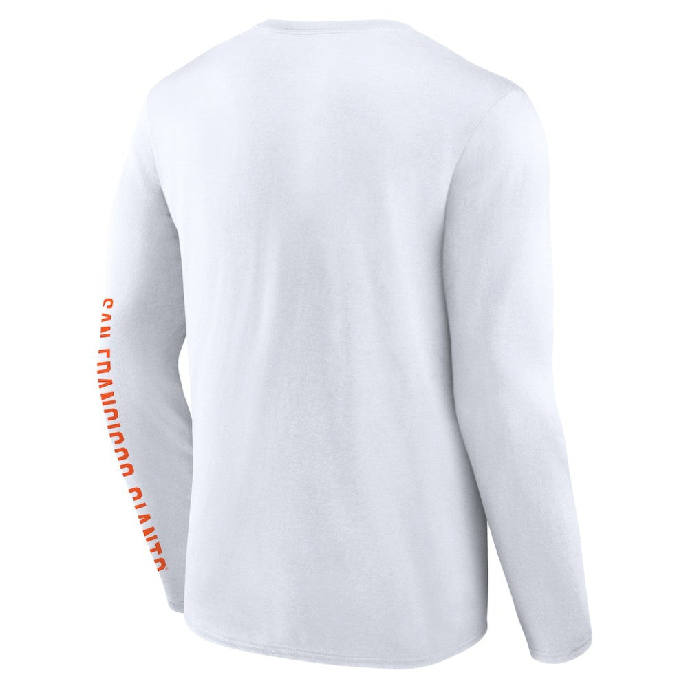 San Francisco Giants Fanatics Press Box Long Sleeve T-Shirt - White T-shirts