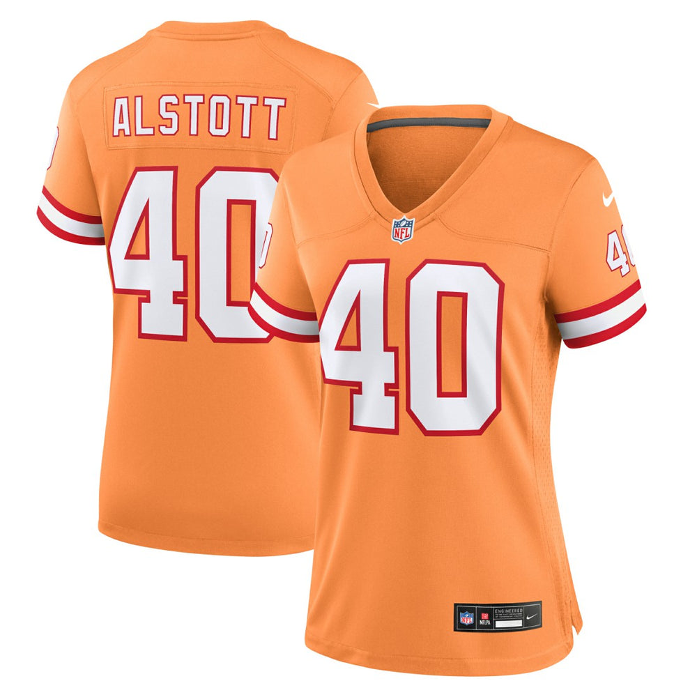 Mike Alstott Tampa Bay Buccaneers Women's Throwback Game Jersey Orange