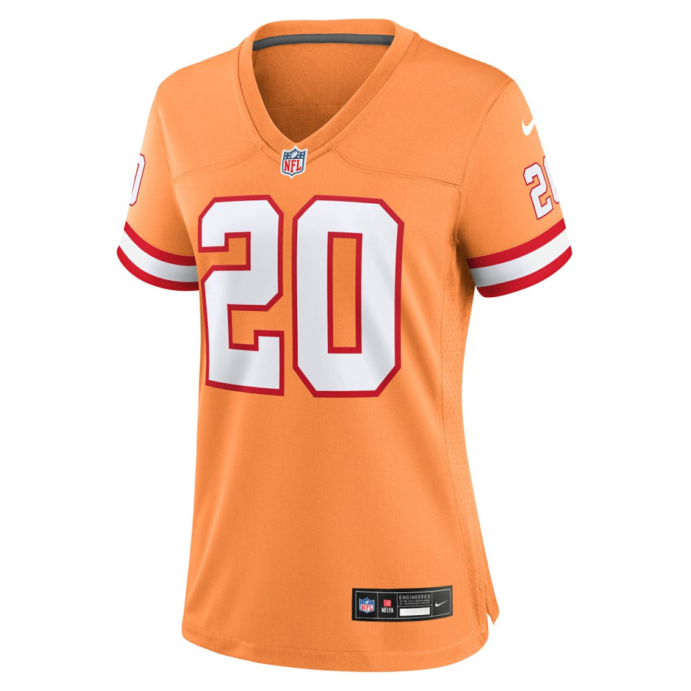 Ronde Barber Tampa Bay Buccaneers Women's Throwback Game Jersey Orange