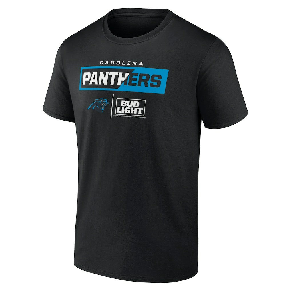 Carolina Panthers NFL x Bud Light T-Shirt Black