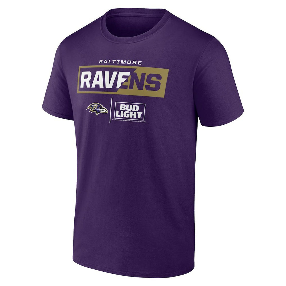 Baltimore Ravens NFL x Bud Light T-Shirt Purple