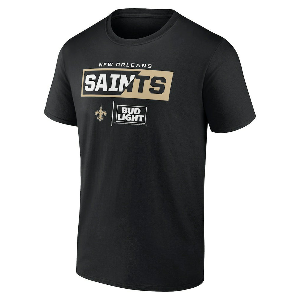 New Orleans Saints NFL x Bud Light T-Shirt Black