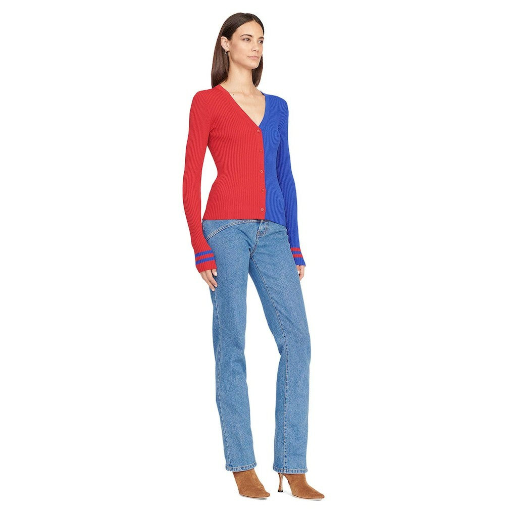 Buffalo Bills STAUD Women's Cargo Sweater Red/Royal