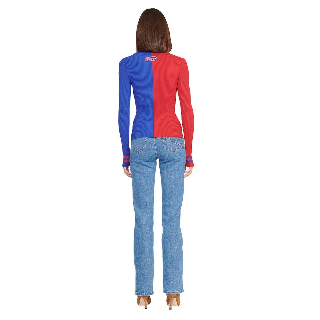 Buffalo Bills STAUD Women's Cargo Sweater Red/Royal